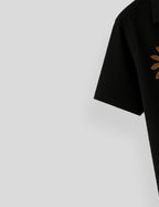 Black Coconut Tree Printed Mens Premium Cotton Half Sleeve Shirt