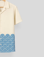 Blue Mandala Mens Cotton Comfort Half Sleeve Shirt