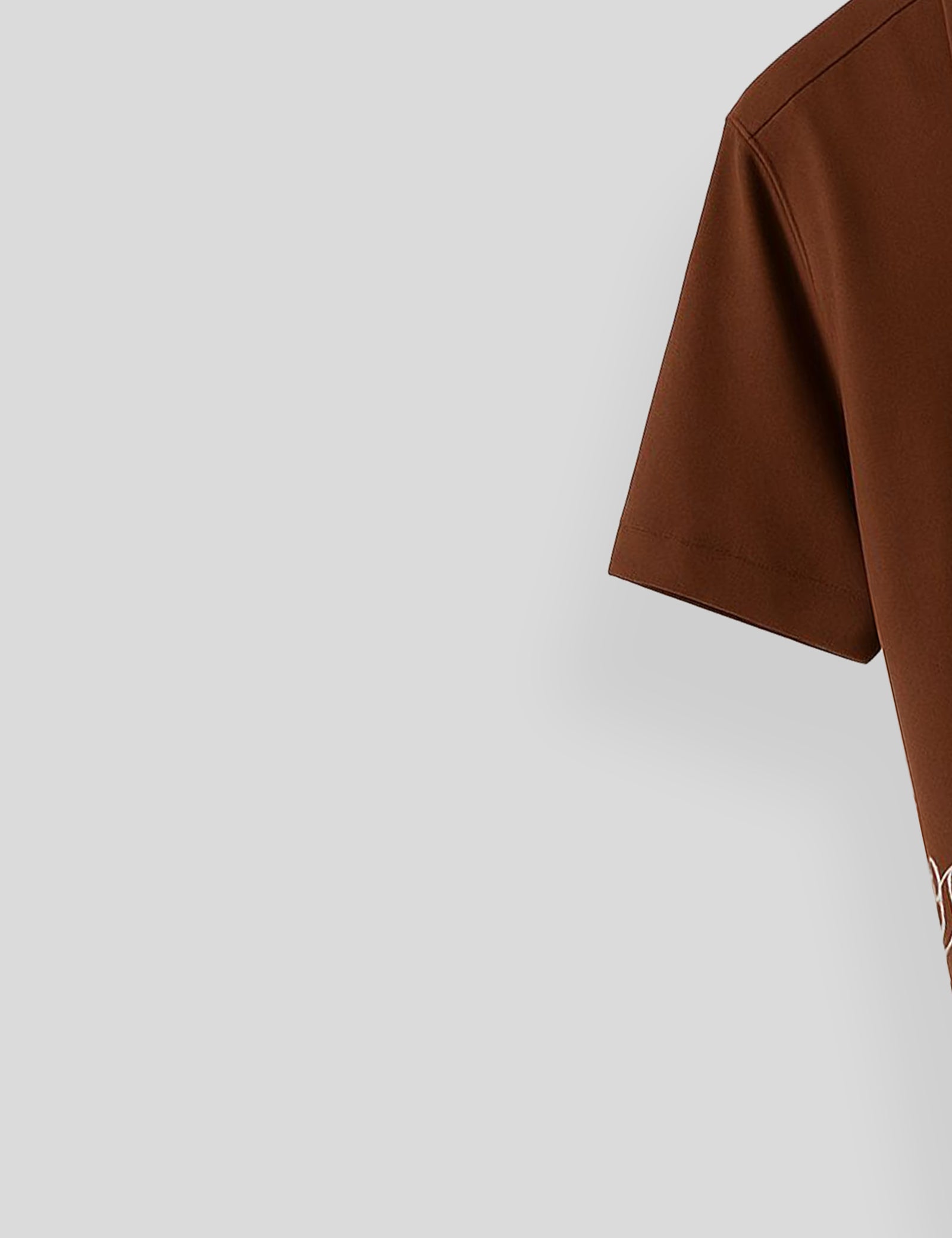 Brown Rose Printed Mens Everyday Cotton Shirt Half Sleeves in Fresh Colors