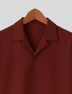 Maroon Rose Printed Mens Everyday Cotton Shirt Half Sleeves in Fresh Colors