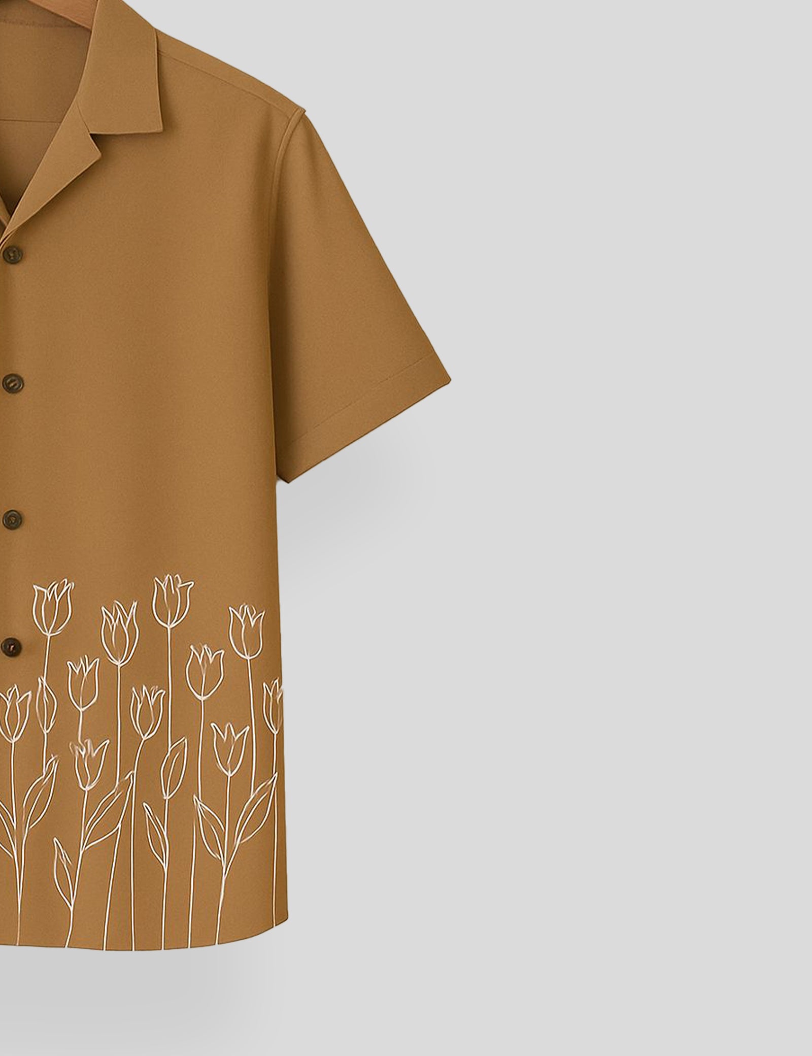 Mhendi Rose Printed Mens Everyday Cotton Shirt Half Sleeves in Fresh Colors