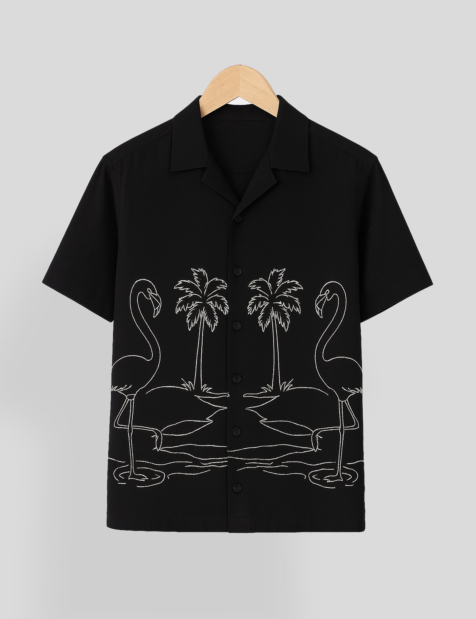 Black Swan Printed Essential Cotton Half Sleeve Shirt for Men Available in Multiple Colors