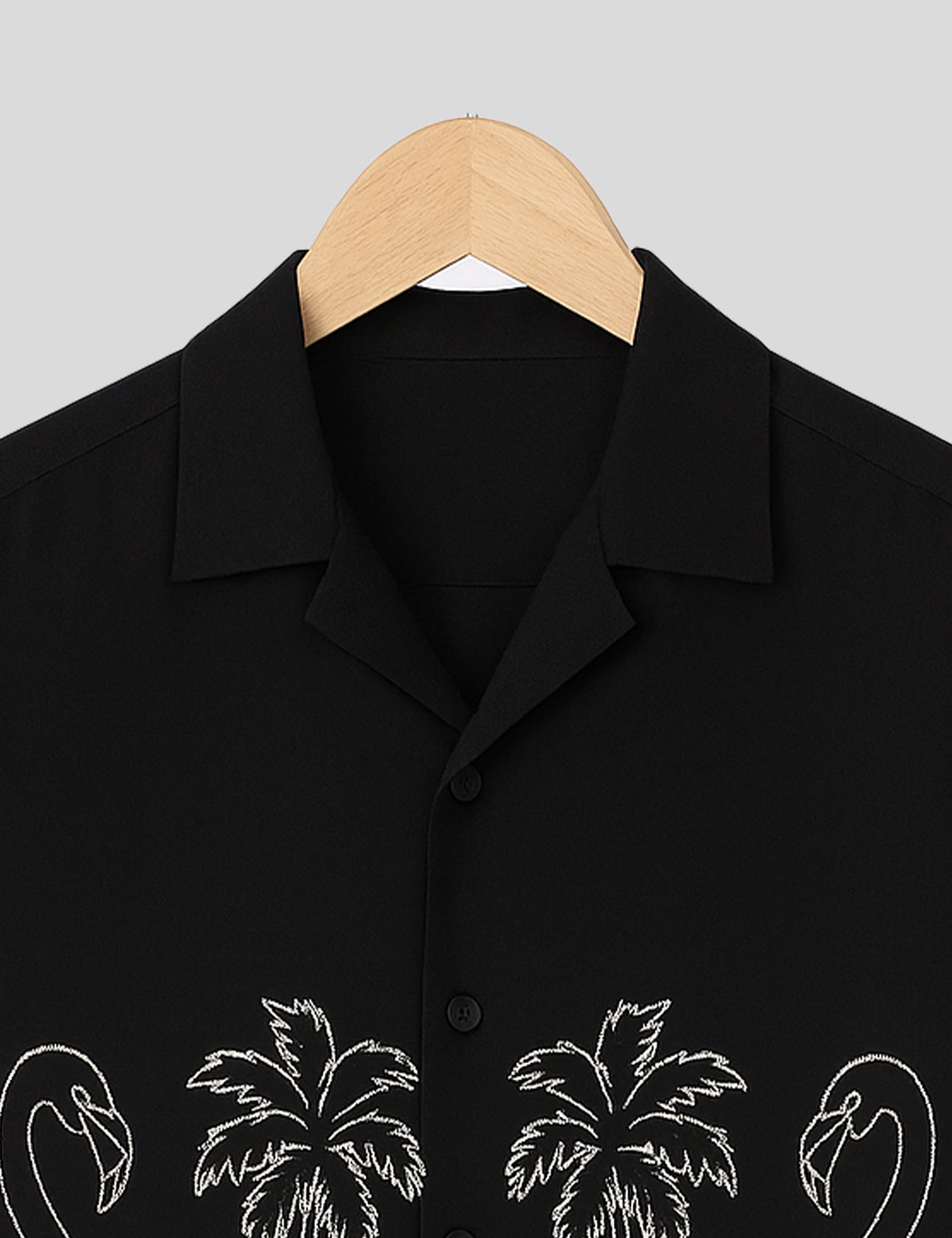 Black Swan Printed Essential Cotton Half Sleeve Shirt for Men Available in Multiple Colors