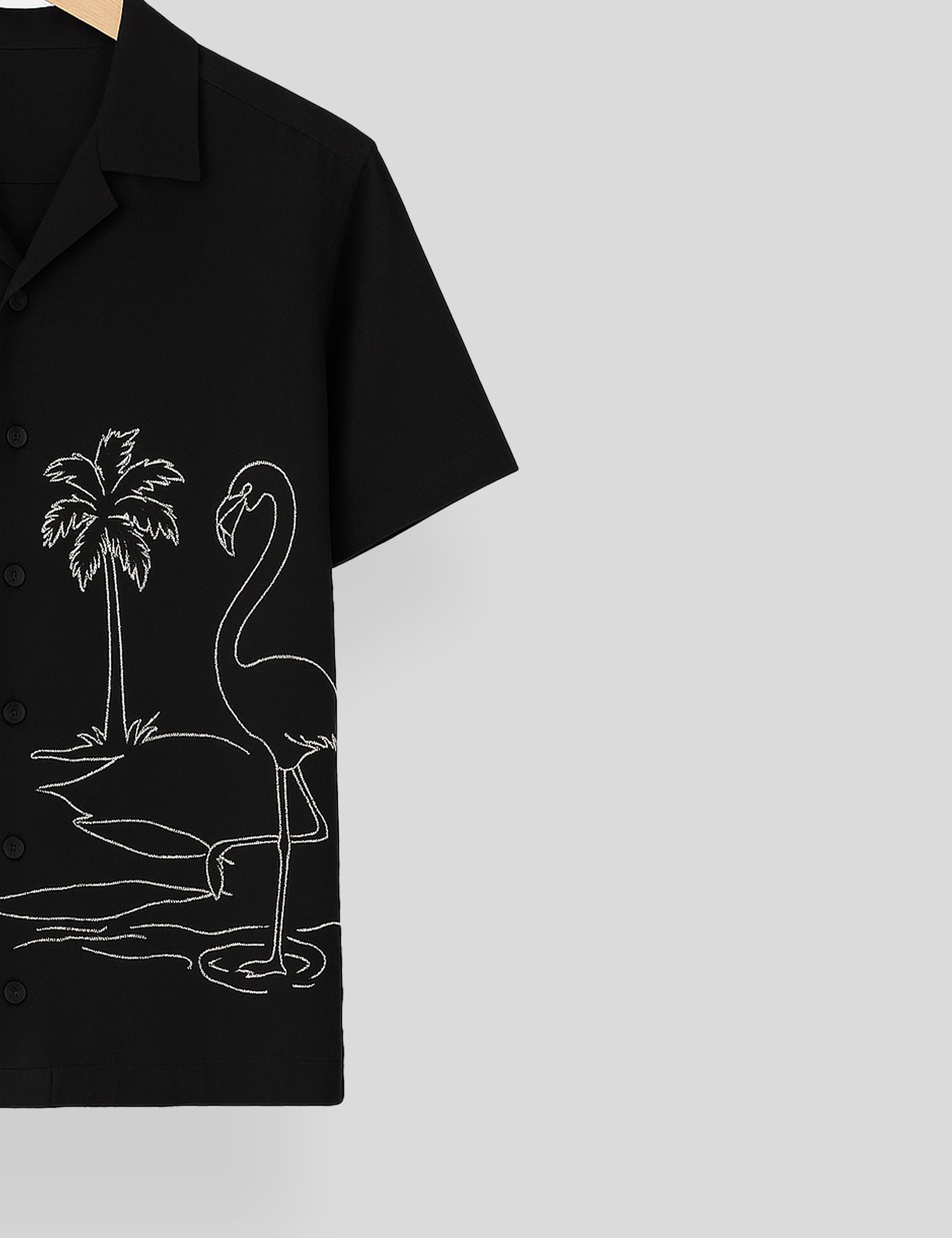 Black Swan Printed Essential Cotton Half Sleeve Shirt for Men Available in Multiple Colors
