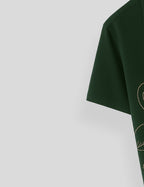 Dark Green Swan Printed Essential Cotton Half Sleeve Shirt for Men Available in Multiple Colors
