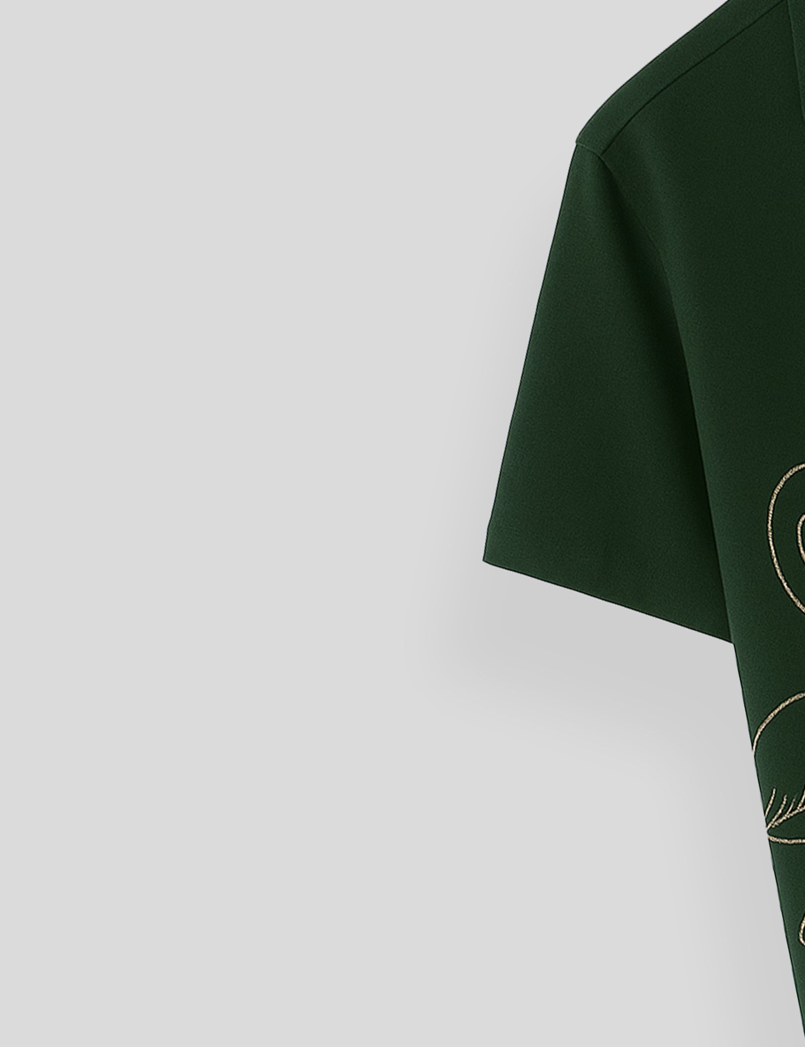 Dark Green Swan Printed Essential Cotton Half Sleeve Shirt for Men Available in Multiple Colors