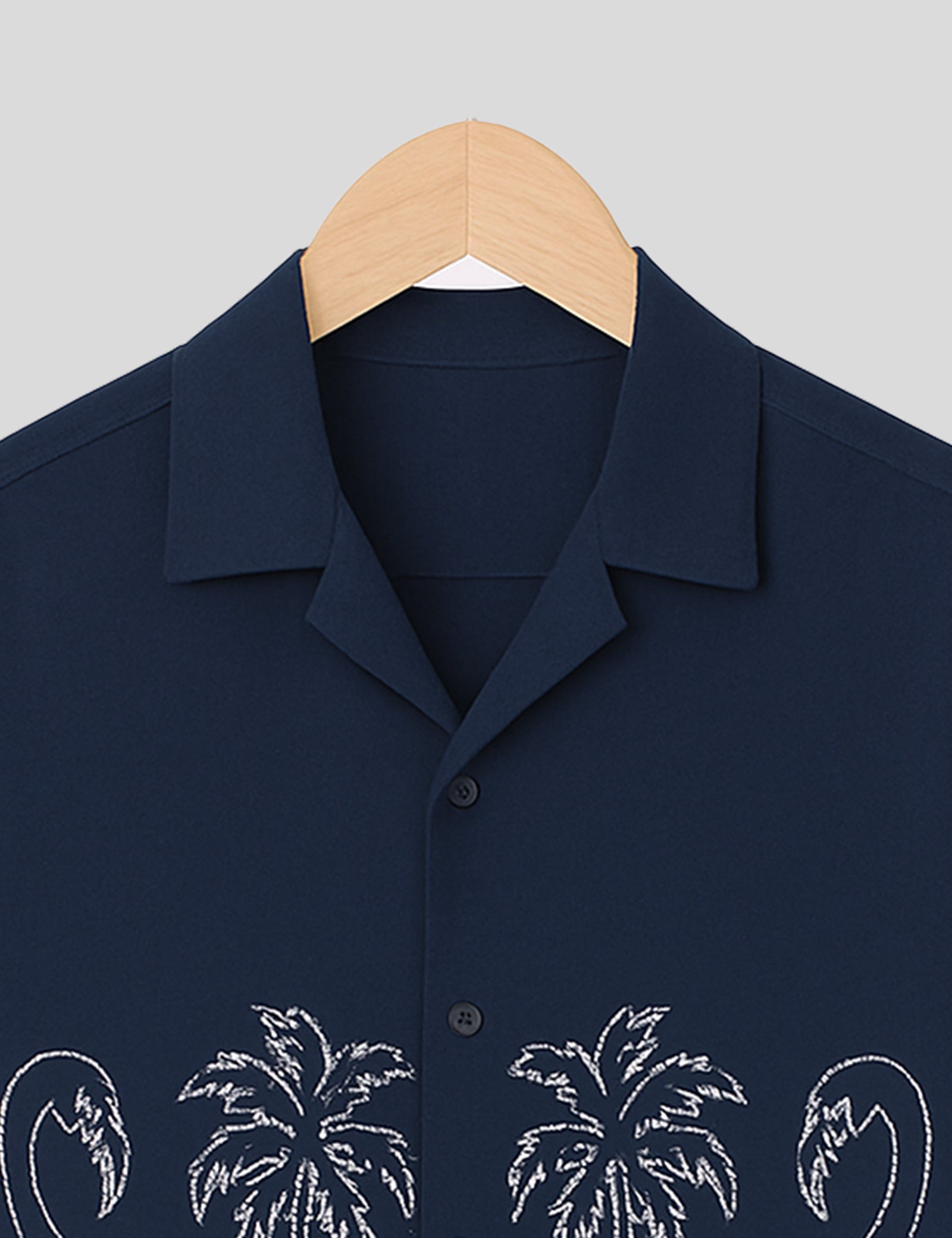 Navy Blue Swan Printed Essential Cotton Half Sleeve Shirt for Men Available in Multiple Colors