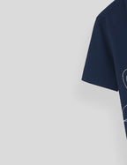 Navy Blue Swan Printed Essential Cotton Half Sleeve Shirt for Men Available in Multiple Colors