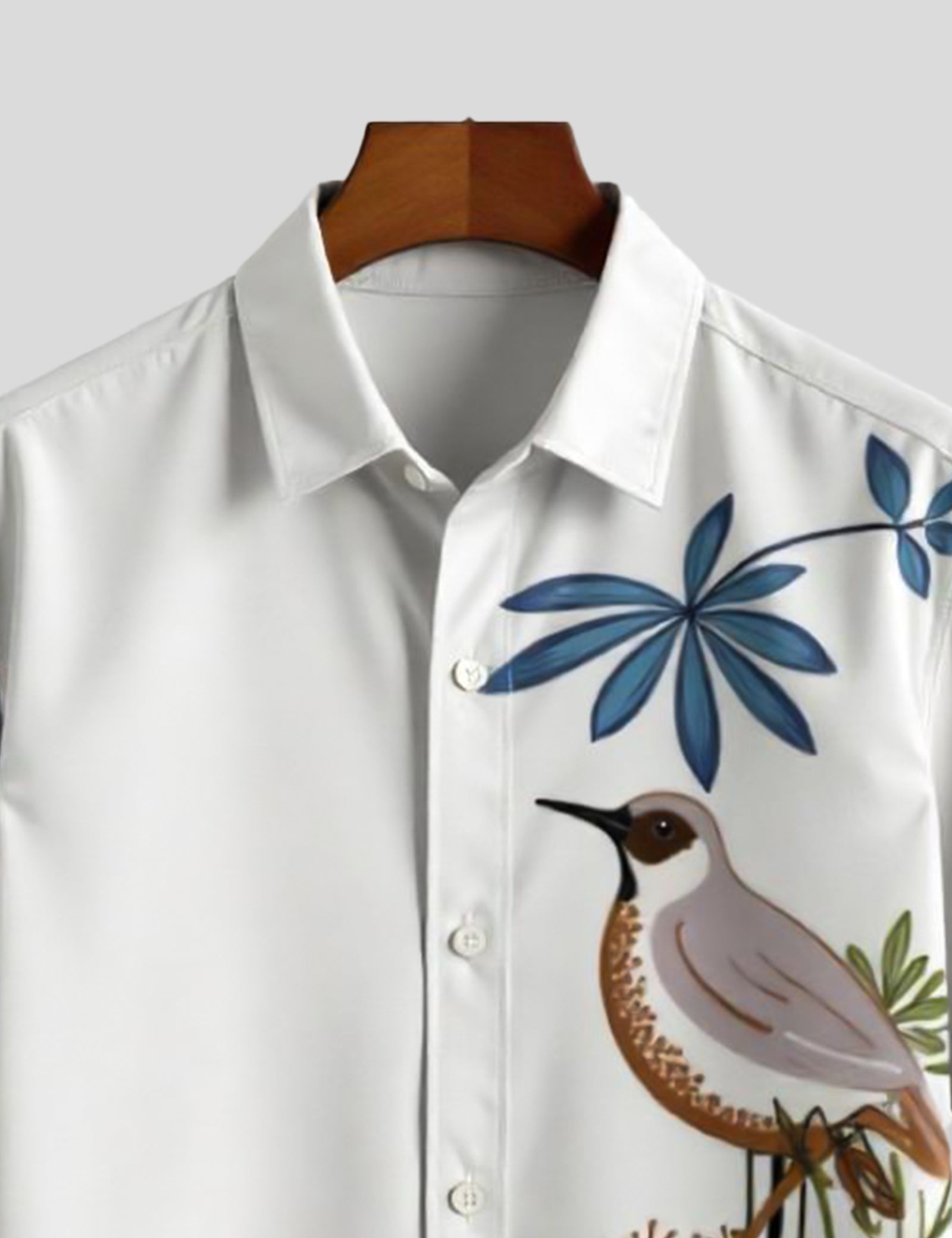 White Sparrow Printed Comfort Cotton Shirt for Men Half Sleeves