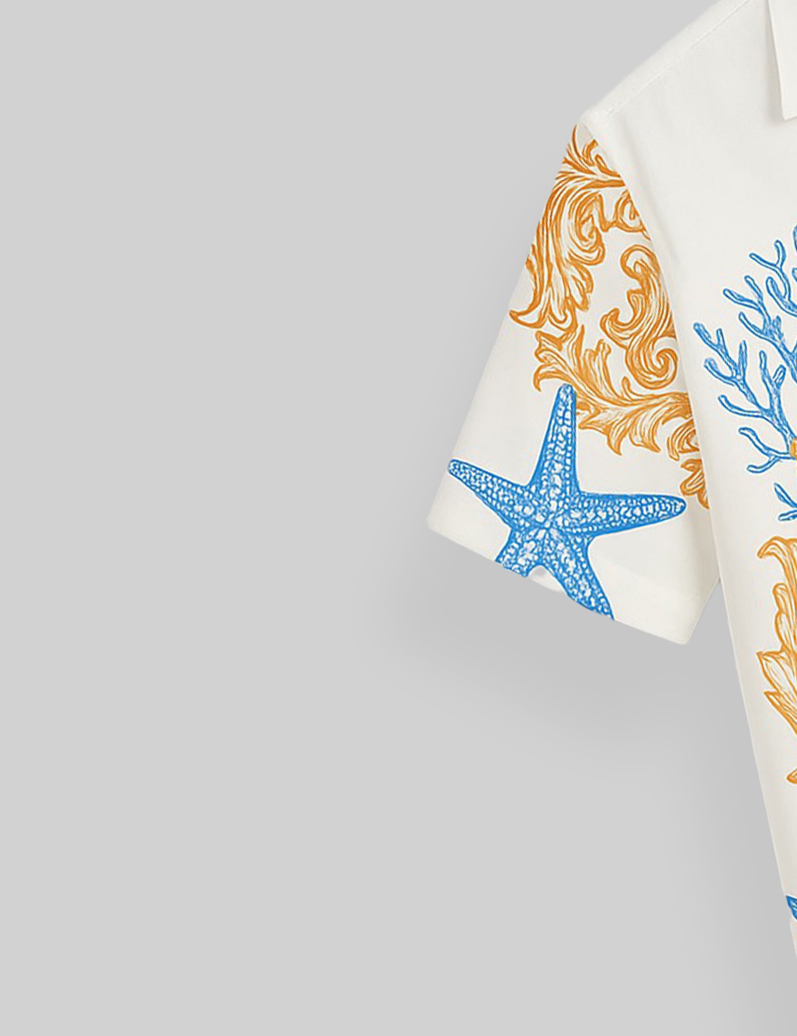 White Star Printed Comfort Cotton Shirt for Men Half Sleeves